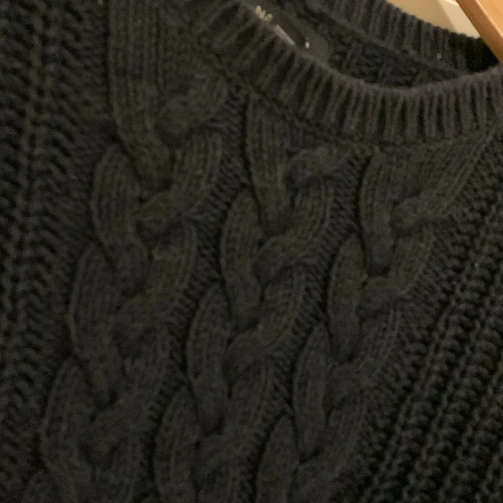 Nautica Cable, chunky net navy blue size large sweater - Picture 3 of 16